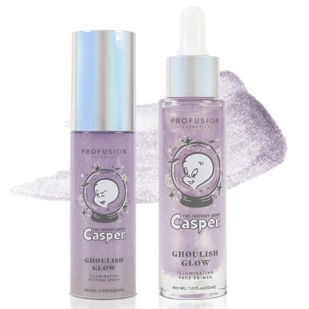 Casper the Friendly Ghost Illuminating Face Primer and Setting Spray Set Purple - Picture 4 of 8